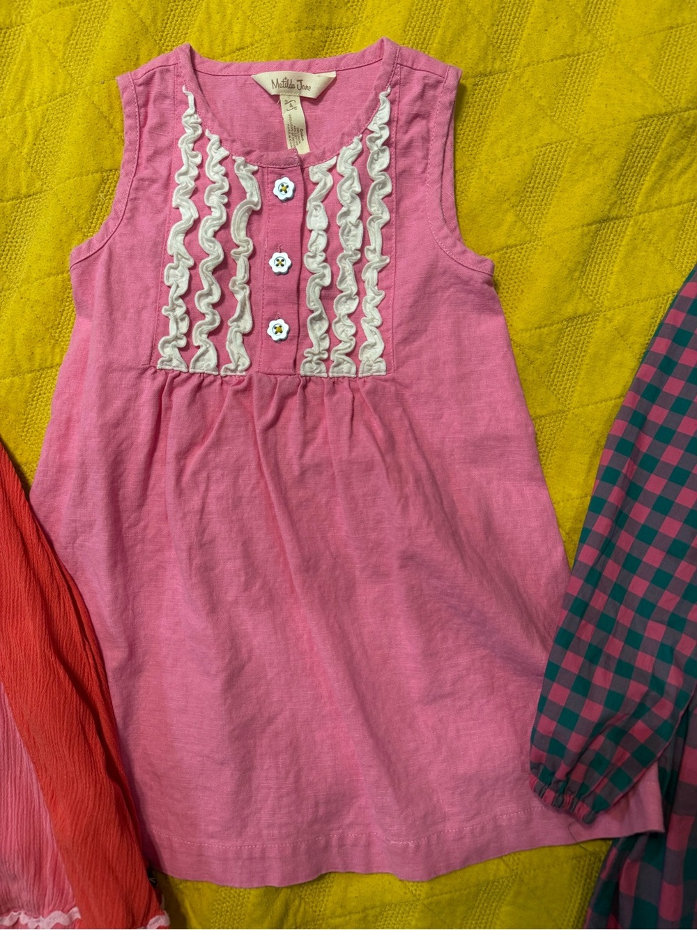 Matilda Jane Pink and Green Kids Dresses lot